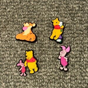 Disney 4 Pack Winnie The Pooh  Jibbitz charms For Boys or Girls Crocs & Shoes
